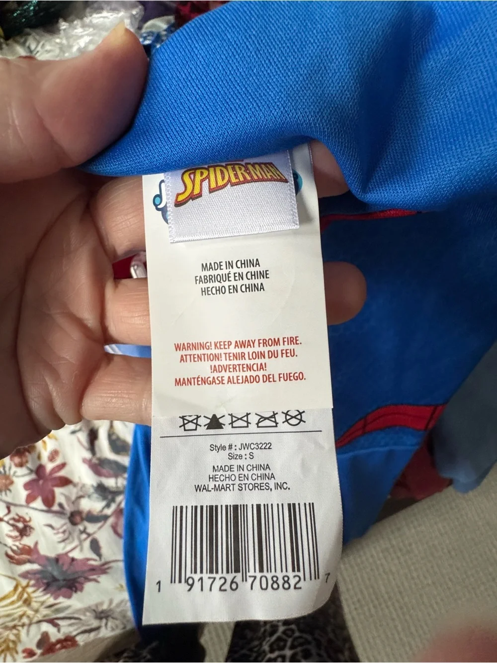 Spider-Man Kids Costume - Superhero Jumpsuit and mask- size small